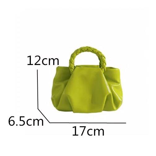 PU Leather Tide Handle Clutch Bag