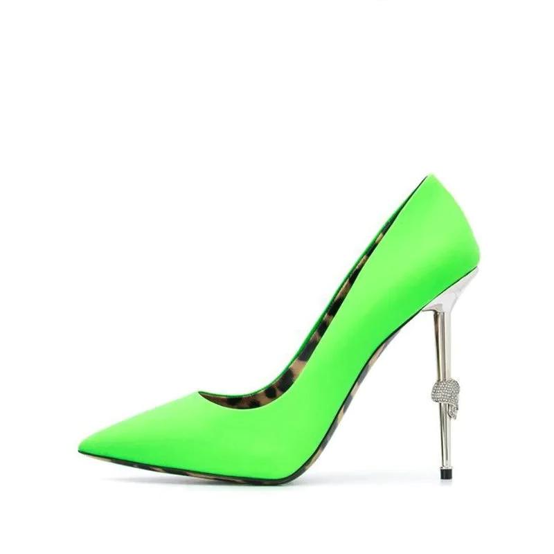 Pumps Pointed Toe Patent Leather High Heels Shoes