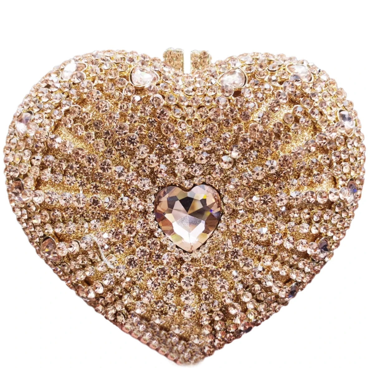 Heart Shape Diamond Crystal Decor Evening Clutch Bags