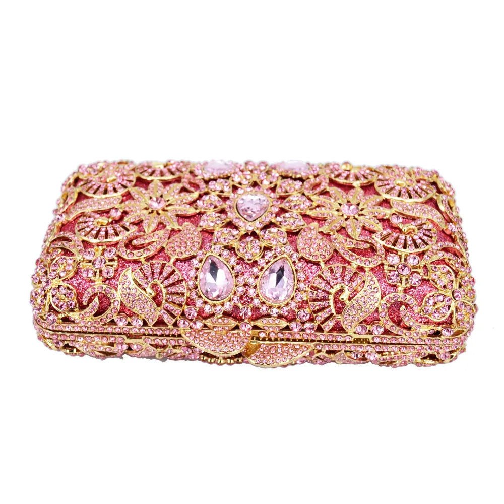 Crystal Rhinestone Diamonds Decor Clutch Evening Bag