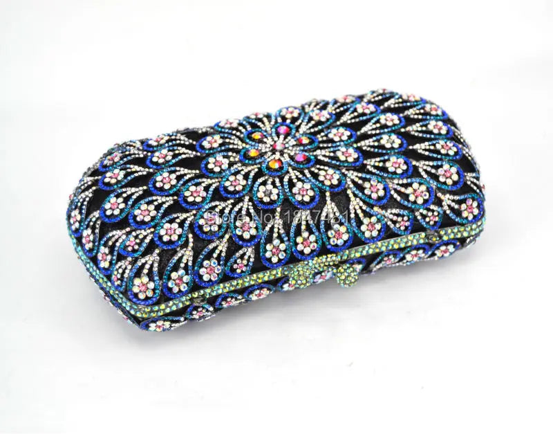 Plum blossom Pattern Crystal Evening Clutch Bags