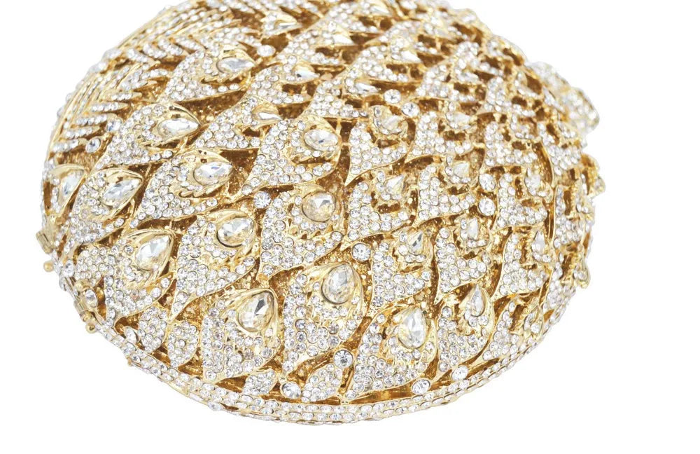 Crystal Soiree pochette Ball Shape Clutch Bags