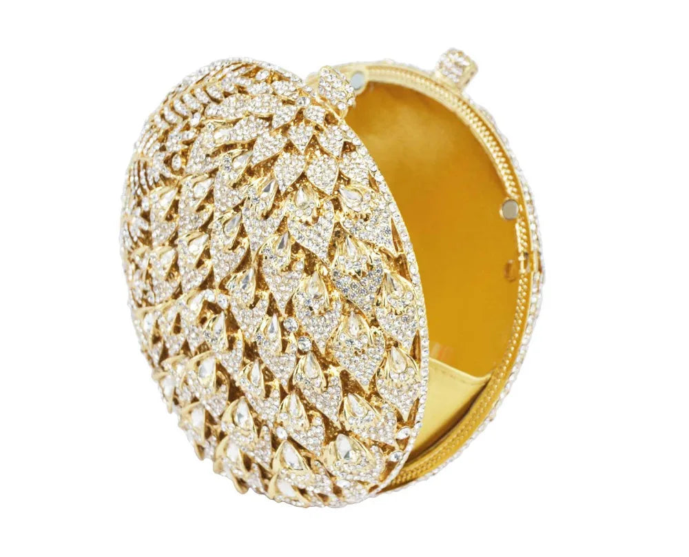 Crystal Soiree pochette Ball Shape Clutch Bags