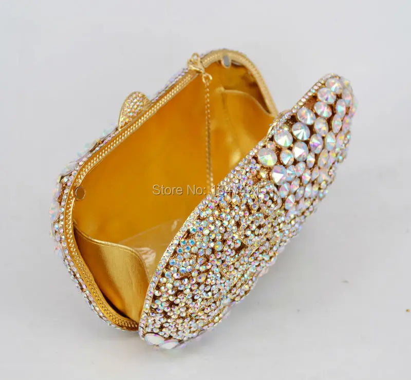 AB Sparkle Luxury Diamond Crystal Evening Clutch Bag