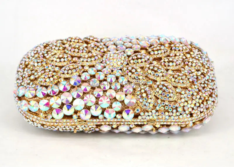 AB Sparkle Luxury Diamond Crystal Evening Clutch Bag