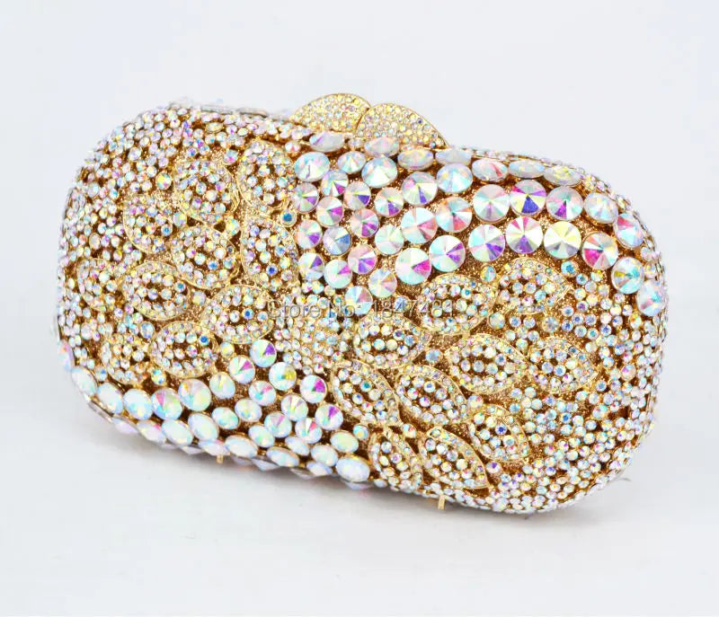 AB Sparkle Luxury Diamond Crystal Evening Clutch Bag