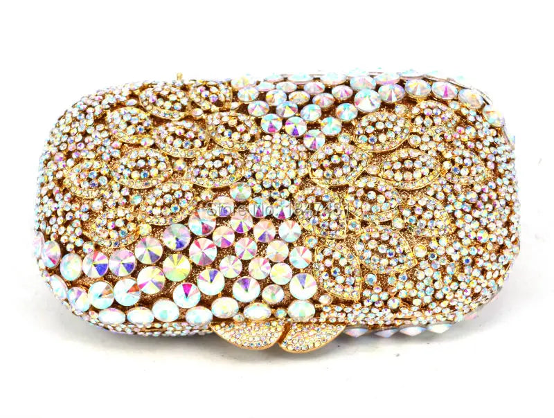 AB Sparkle Luxury Diamond Crystal Evening Clutch Bag