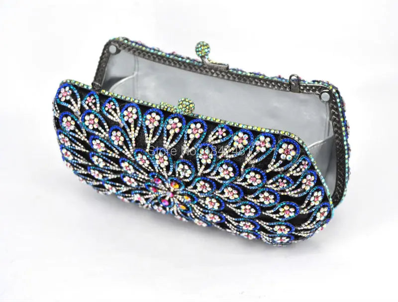 Plum blossom Pattern Crystal Evening Clutch Bags