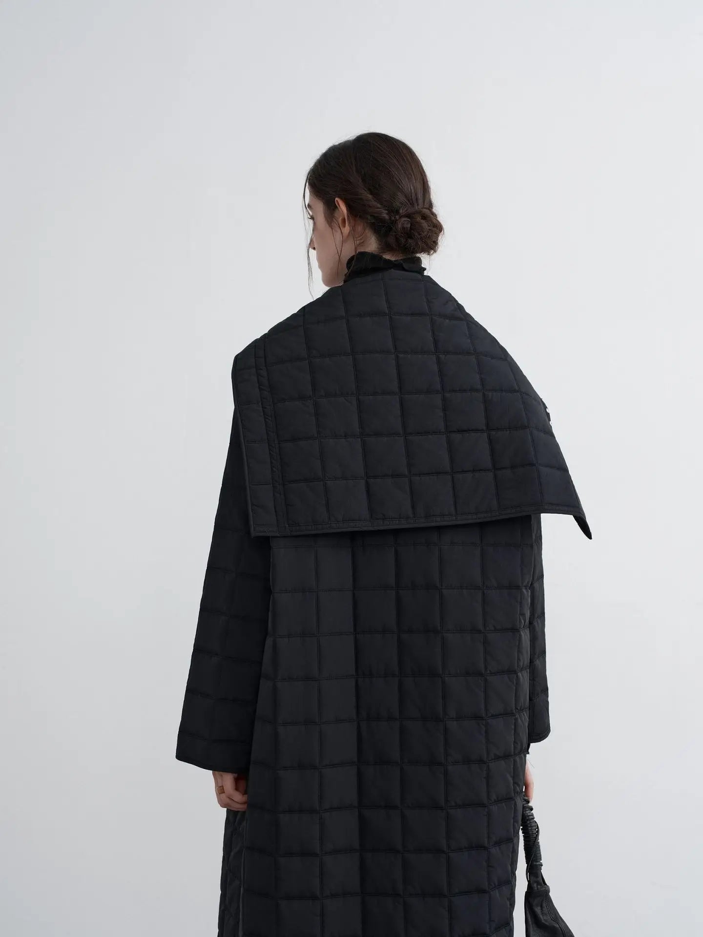 Cotton Padded Big Lapel Loose Covered Button Thick Warm Quilted Coat