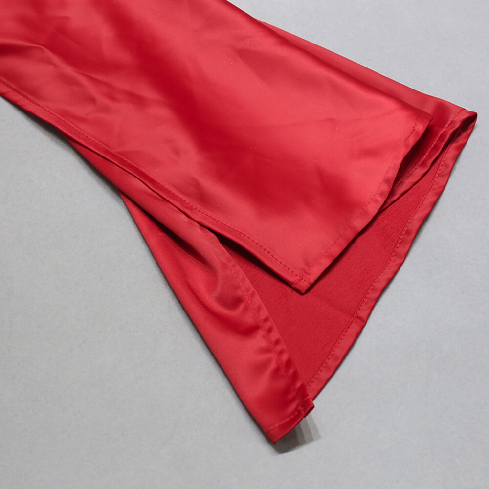 Backless Ruffle Single Sleeve V-Neck Bandage Jumper Suit
