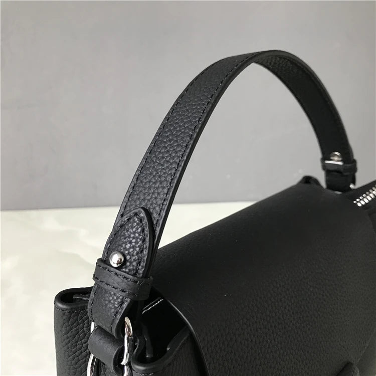 Soft Genuine Leather Flap Casual Strap Crossbody Totes Handbag Bag