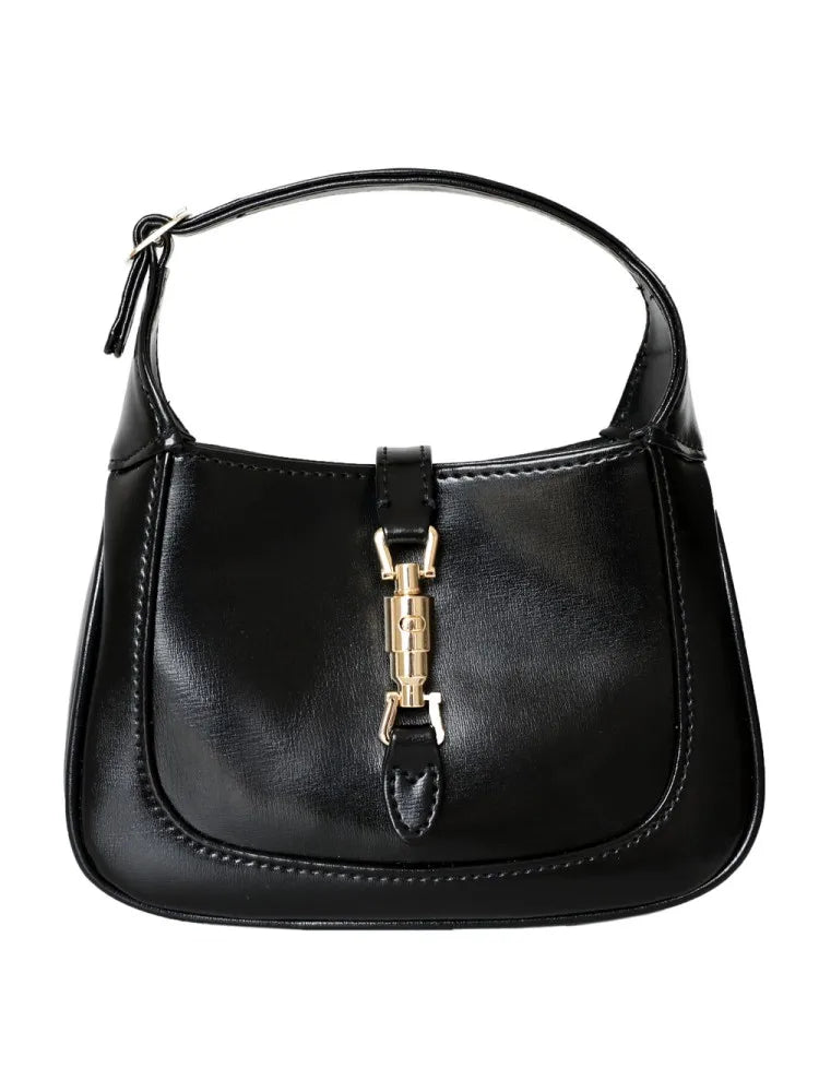 Genuine Leather Totes Twist Strap Shoulder Bag