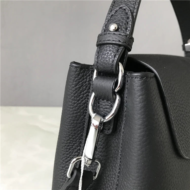 Soft Genuine Leather Flap Casual Strap Crossbody Totes Handbag Bag