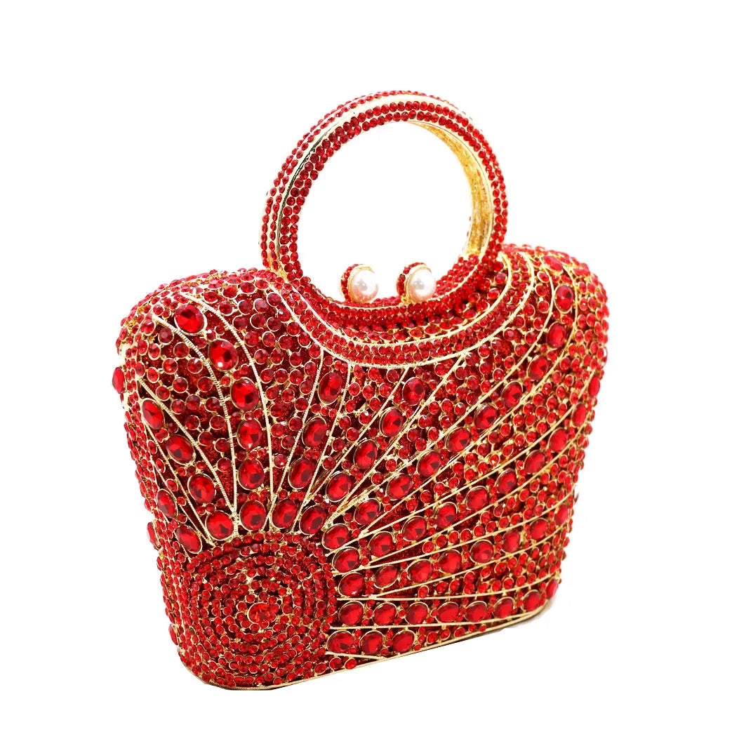 Banquet Pichette Diamond Bling Mini Tote Clutch Bags