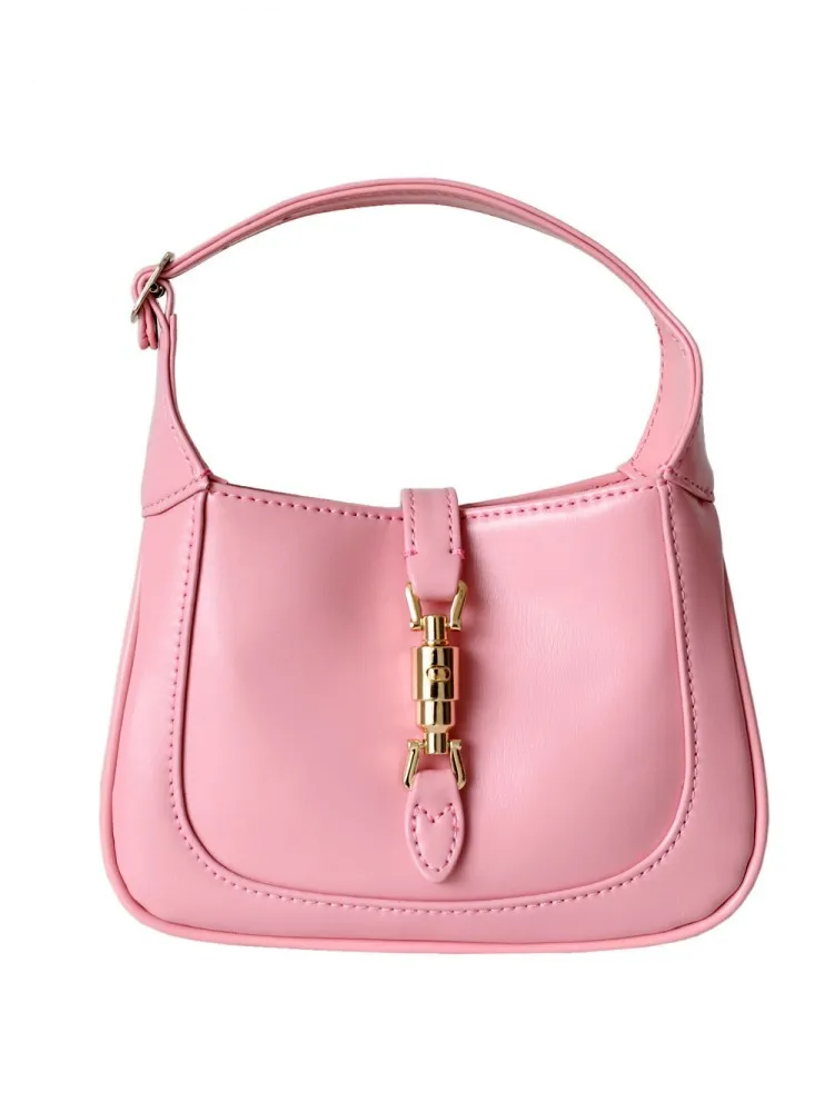 Genuine Leather Totes Twist Strap Shoulder Bag