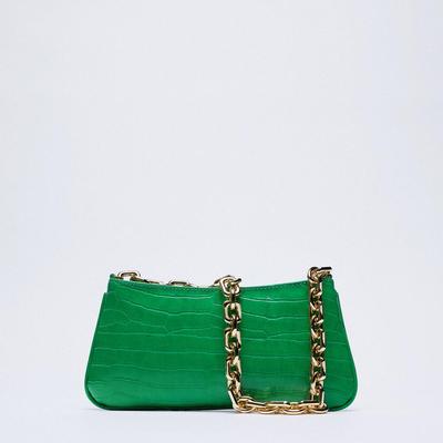 Square PU Leather Chain Shoulder bag