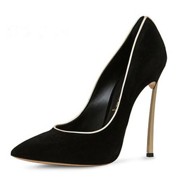 Pointed Toe Pumps Metal Heels Shoes