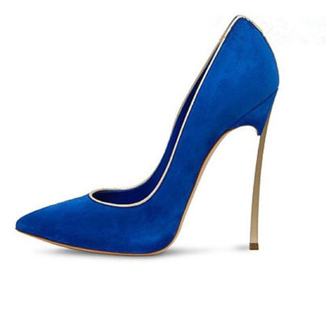 Pointed Toe Pumps Metal Heels Shoes