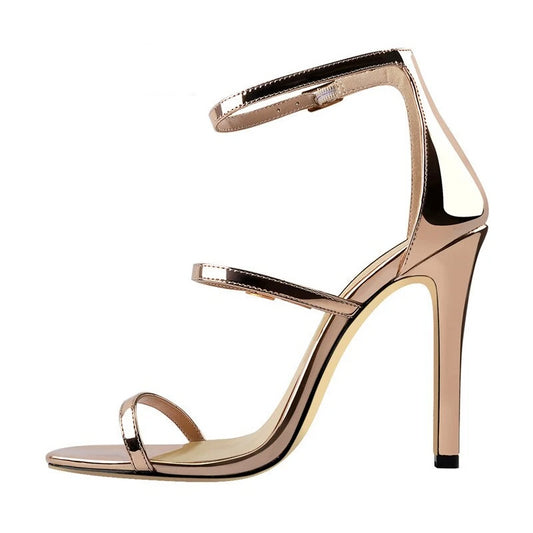 Ankle Strap Open Toe Thin High Heels Sandals
