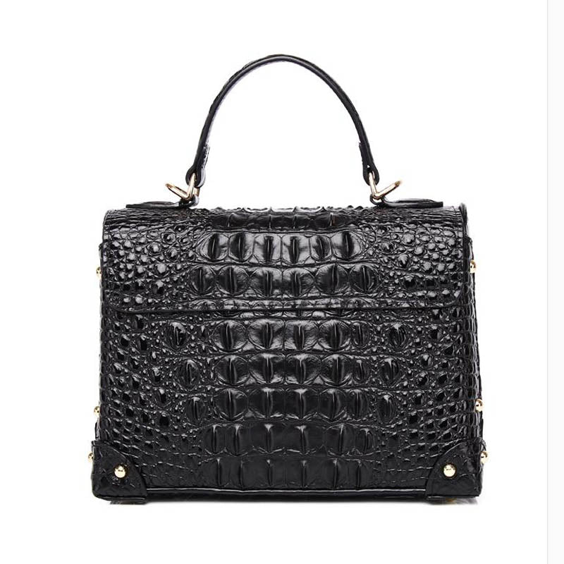 Genuine Leather Flap Buckle Handbags