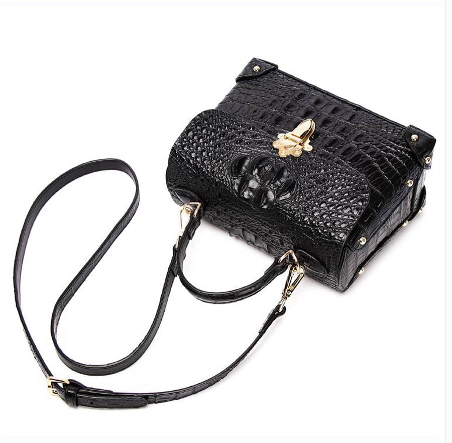 Genuine Leather Flap Buckle Handbags